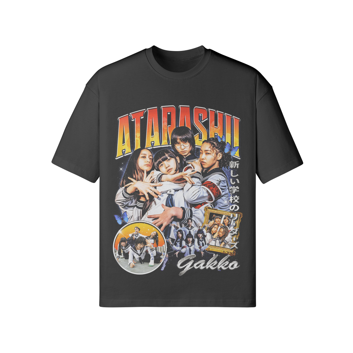 1. ATARASHII GAKKO! bootleg style shirt